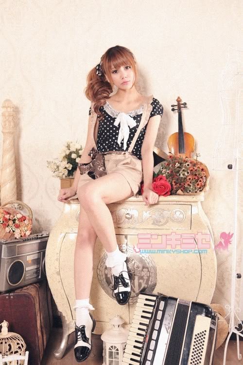 Vintage Polka Dot Shirt & Shorts